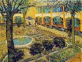 der Hof des Hospitals in Arles Vincent van Gogh